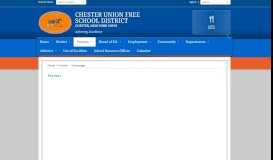 
							         Parents / Homepage - Chester Union Free School District								  
							    