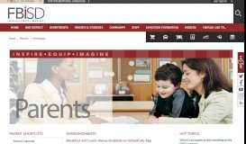 
							         Parents / Homepage - Fort Bend ISD								  
							    