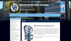 
							         Parents - Indian River High School								  
							    