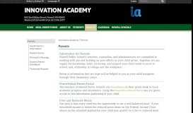 
							         Parents - Innovation Academy								  
							    