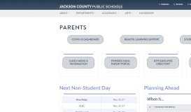 
							         Parents - Jackson County School District								  
							    