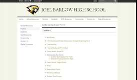 
							         Parents - Joel Barlow High School								  
							    