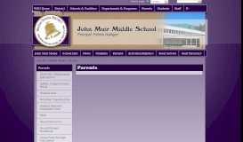 
							         Parents - John Muir Middle School								  
							    