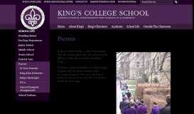 
							         Parents | King's College School								  
							    