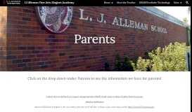 
							         Parents - L J Alleman - Google Sites								  
							    