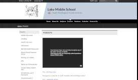
							         Parents - Lake Middle - Lake Middle School - South Washington ...								  
							    