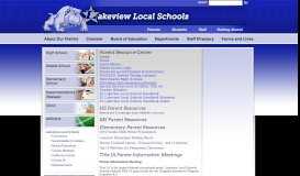 
							         Parents - Lakeview Local Schools								  
							    