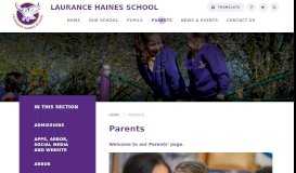 
							         Parents - Laurance Haines Primary School								  
							    