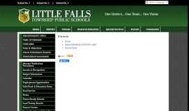 
							         Parents - Little Falls Schools								  
							    