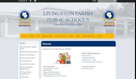 
							         Parents - Livingston Parish Public Schools								  
							    