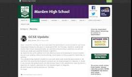
							         Parents | Marden High School								  
							    