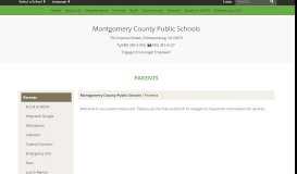 
							         Parents - Montgomery County Public Schools								  
							    