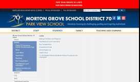
							         Parents - Morton Grove School District 70								  
							    
