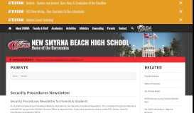 
							         Parents - New Smyrna Beach High School								  
							    
