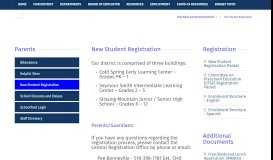 
							         Parents / New Student Registration - Pine Plains Central School District								  
							    