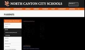 
							         Parents - North Canton City Schools								  
							    