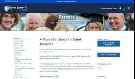 
							         Parents of Incoming Students | Saint Joseph's College								  
							    