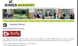 
							         Parents Online - The Kings of Wessex Academy, Cheddar								  
							    