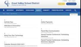 
							         Parents / Parent Resources - Great Valley School District								  
							    