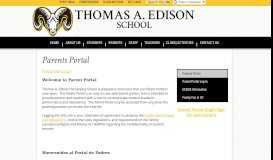 
							         Parents Portal - Basic Information - Thomas A. Edison School								  
							    