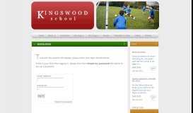 
							         Parents Portal - Kingswood School								  
							    