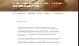 
							         Parents Portal | North Lanarkshire Council - ICT and Technical Services								  
							    