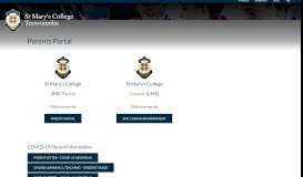 
							         Parents Portal | St Mary's College Toowoomba								  
							    