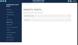 
							         Parents' Portal - Wilmington Grammar School for Boys								  
							    