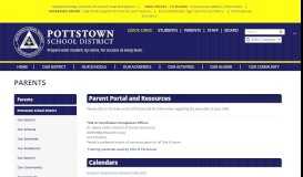 
							         Parents - Pottstown School District								  
							    