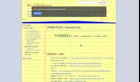 
							         PARENTS: resources - Ms. C McMahon - Google Sites								  
							    