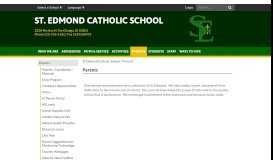 
							         Parents - St Edmond Catholic School								  
							    