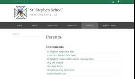 
							         Parents - St. Stephen Catholic School - New Orleans, LA								  
							    
