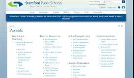 
							         Parents | Stamford Public Schools								  
							    
