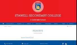 
							         Parents - Stawell Secondary College								  
							    