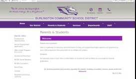 
							         Parents & Students - Burlington Community School District								  
							    