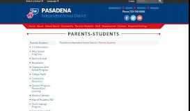 
							         Parents-Students - Pasadena Independent School District								  
							    