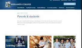 
							         Parents & students - Redlands College								  
							    
