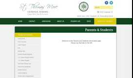 
							         Parents & Students - St. Thomas More Catholic School - Chapel Hill, NC								  
							    