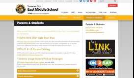 
							         Parents & Students - TC East Middle School - Middle Schools ...								  
							    