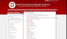 
							         Parents & Students Teacher Websites - St. Stanislaus Kostka School								  
							    