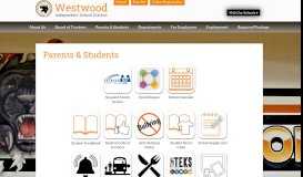 
							         Parents & Students - Westwood ISD								  
							    