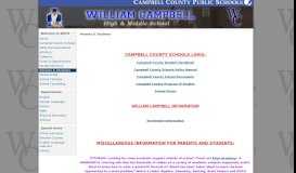 
							         Parents & Students - William Campbell Combined School								  
							    