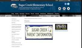 
							         Parents - Sugar Creek Elementary School - Fort Mill School District								  
							    