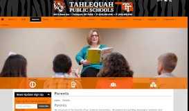 
							         Parents - Tahlequah Public Schools								  
							    