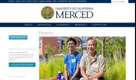 
							         Parents | UC Merced								  
							    