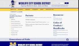 
							         Parents - Wickliffe City Schools								  
							    