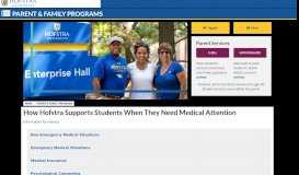 
							         Parents/Family: Medical Attention | Hofstra | New York								  
							    