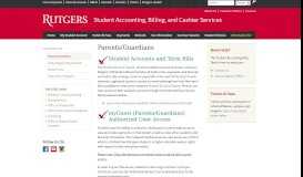 
							         Parents/Guardians | Student Accounting, Billing, and Cashier Services								  
							    