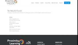 
							         Parents/Students Home Page – Proximity Learning								  
							    