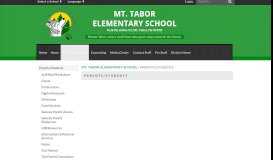 
							         Parents/Students - Mt. Tabor Elementary School								  
							    